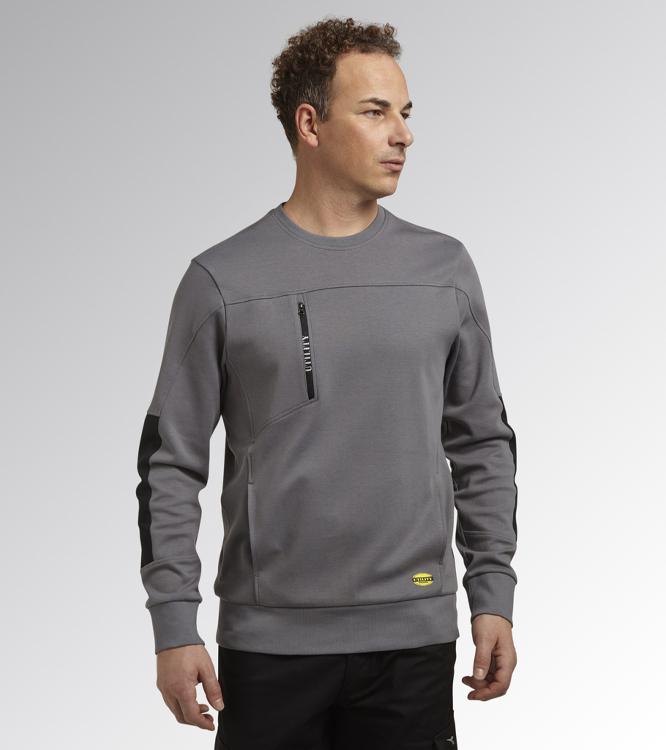 1787569 DIADORA SWEATSHIRT CREW LITEWORK SIVA 3XL